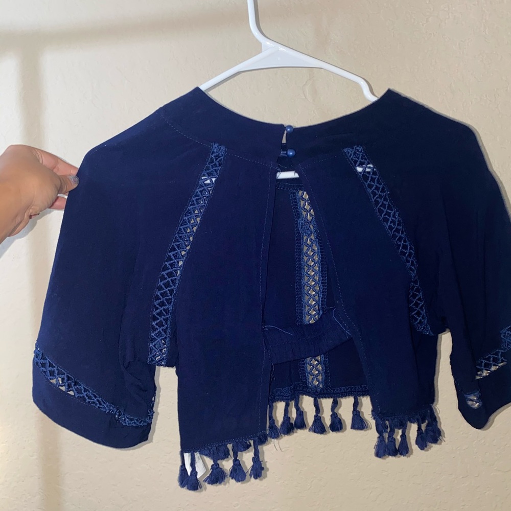 Fringe crop top